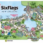 Six Flags New Orleans Map REPRODUCTION POSTER 24 X 36 Inches Looks beautiful