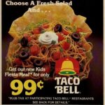Taco Bell's Taco Salad in 1987 24X18 Vintage POSTER 24 X 24 Inches Wall Art