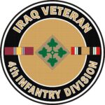 U.S. Army Iraq Veteran 4th Infantry Division POSTER 24 X 24 Inches