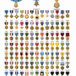 U.S Military Awards and Authorized Foreign Award Medals POSTER 24 X 36 Inches