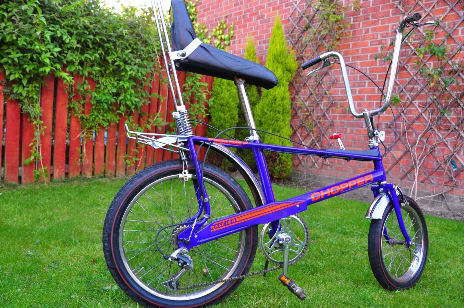 Vintage-1974-Purple-Raleigh-Chopper-MKII-Bicycle-POSTER-24-X-36-INCH-WALL-ART-116357899923 Vintage 1974 Purple Raleigh Chopper MKII Bicycle POSTER 24 X 36 INCH WALL ART! - Image 1