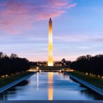 Washington Monument At Dusk POSTER 24 X 18 Inches Nice Wall Art