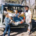 1950s Station Wagon (Road Side Meal) POSTER 24 X 36 INCH HIGH QUALITY VINTAGE