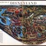 1955  Disneyland Map REPRODUCTION POSTER 24 X 36 Inches Before it opened