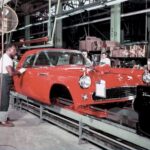 1955 Ford Thunderbird Assembly Line POSTER 24 X 18 INCHES Vintage!