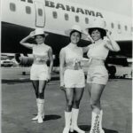 1960's Air Bahama Stewardesses 24 X 18 Inch POSTER VINTAGE WALL ART