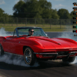 1964 Chevrolet Corvette Covertible Red Dragstrip POSTER 24 X 36 INCH Sweet!