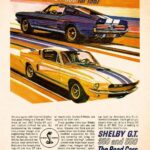 1967 Shelby G.T. 350 and G.T. 500 AD POSTER 24 X 18 INCH SWEET!