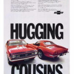 1968 Chevrolet Camaro SS and Corvette Stingray Ad POSTER 24 X 18 Inches SWEET!