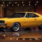 1969 DODGE CHARGER (YELLOW) POSTER 24 X 36 INCH MAGIC UNDER THE LIGHTS!