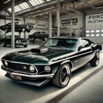 1969 Ford Mustang Mach 1 - Black Jade POSTER 24 X 24 Inches Nice!