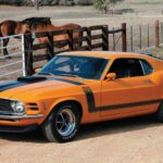 1970 Ford Mustang Boss 302 Fastback Orange (Horses) POSTER 24 X 36 INCH SWEET!