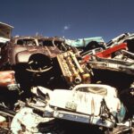 1970's Junkyard Photo Classic Cars Salvage Yard POSTER 24 X 18 INCH Looks Sweet!