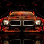 1971 Pontiac Firebird Trans Am FRONT (FLAMES) POSTER 24 X 36 INCH AWESOME!!!