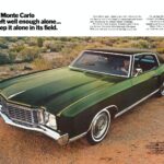 1972 CHEVY MONTE CARLO AD POSTER 24 X 36 INCH SWEET!