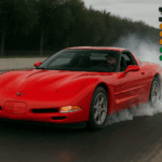 2001 Chevrolet Corvette Z06 Red Dragstrip POSTER 24 X 36 INCH SWEET!