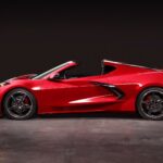 2020 CHEVROLET CORVETTE RED (SIDE VIEW) POSTER 24 X 36 INCH AWESOME!!!