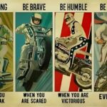 70's Evel Knievel WORDS TO LIVE BY POSTER 24 X 18 Inches Nice!