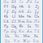 ALPHABET HANDWRITING CURSIVE POSTER 24 X 36 INCH school elementary letters abc