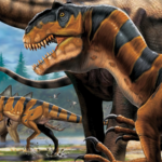 Allosaurus DINOSAUR POSTER 24 X 18 Inches NICE!