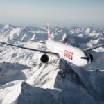 Boeing 777 Swiss Airlines (Mountains Snow) POSTER 24 X 36 INCH Nice!