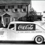 Coca Cola Soda Fountain Car 1930s POSTER 24 X 18 Inches NICE!