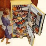 General Electric Fridge Ad 1960 24 X 18 Inch POSTER Vintage Wall Art
