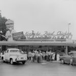 Kentucky Fried Chicken Austin Texas 1950s POSTER 24 X 18 Inches Wall Art