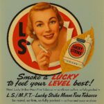 Lucky Strikes 1950S Ad POSTER 24 X 24 Inches Nice!
