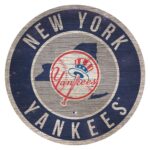 New York Yankees (Rustic Logo) POSTER 24 X 24 Inches Nice Wall Art