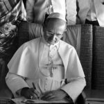 Pope Paul VI Headed to Eucharistic Congress 1964 Catholic POSTER 24 X 18 Inches