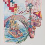 SAN ANTONIO FIESTA 1992 POSTER 24 X 36 Inches Looks beautiful