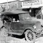Simpson’s Grocery & Market in Breckenridge, TX 1930 POSTER 24 X 18 Inches ART