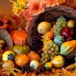 THANKSGIVING FALL CORNUCOPIA POSTER 24 X 36 INCH BEAUTIFUL! WALL POSTER