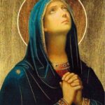 The Virgin Mary Praying POSTER 24 X 36 INCH Catholic ACTS SAINTS