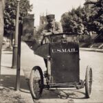 US Postman Delivering Mail 1912 USPS Postal Worker POSTER 24 X 24 Inches NICE!