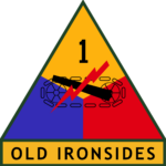 United States Army 1st Armored Division (Old Ironside) POSTER 24 X 24 Inches