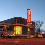 1947 Greyhound GM Scenicruiser Bus Terminal (Nighttime) Poster 24 X 36 Inch