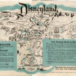 1955 Disneyland Map Brochure POSTER 24 X 36 Inches Looks beautiful Nostalgia