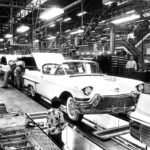 1957 CADILLAC ASSEMBLY LINE POSTER 24 X 18 INCHES Vintage!