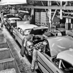 1957 Chevrolet Assembly Line POSTER 24 X 18 INCHES Vintage!