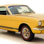 1965 Ford Mustang Front Angle Yellow POSTER 24 X 36 INCH SWEET!
