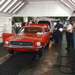 1966 Ford Mustang Assembly Line POSTER 24 X 18 INCHES Vintage!