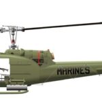 1967 Marine UH-1E VMO-3 Gunship Vietnam Era War POSTER 24 X 36 Inches