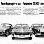 1969 AMC AMX Ad POSTER 24 X 18 INCH SWEET!