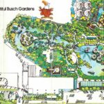 1972 Busch Gardens Map Van Nuys Los Angeles REPRODUCTION POSTER 24 X 36 Inches