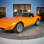 1973 CHEVROLET CORVETTE STINGRAY (ORANGE) POSTER 24 X 36 INCH Looks GREAT!