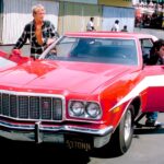 1976 Ford Gran Torino No. 3 Striped Tomato Starsky & Hutch POSTER 24 X 24 INCH