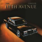 1984 Chrysler Fifth Avenue Brochure Poster 24 X 36 Inch SWEET!