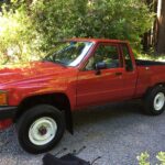 1987 Toyota Truck 4x4 Xtra Cab (Red) POSTER 24 X 36 INCH Vintage Wall Art Nice!